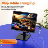 USB-C Audio & Lade Adapter 3-in-1 – Typ C Splitter auf 3,5mm Klinkenbuchse & ... - Detailansicht
