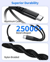 2-in-1 USB-C auf 3.5mm Klinke Adapter & Ladebuchse – Integrierter DAC-Chip fü... - Detailansicht