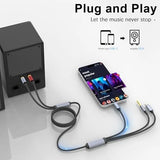 3-in-1 Audio Cinch Kabel (USB-C, Lightning, 3,5mm Klinke auf 2x Cinch/RCA) – ... - Features