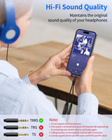 2-in-1 USB-C auf 3.5mm Klinke Adapter & Ladebuchse – Integrierter DAC-Chip fü... - Features