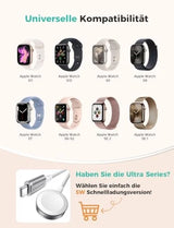 Magnetisches Ladekabel für Apple Watch Series 1–11, SE & Ultra – USB Schnelll... - Lieferumfang