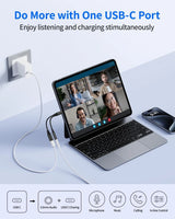 2-in-1 USB-C auf 3.5mm Klinke Adapter & Ladebuchse – Integrierter DAC-Chip fü... - Anwendung