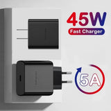 45W USB-C Schnellladegerät Set mit USB-C Kabel – PD Power Delivery Netzstecke... - Lieferumfang