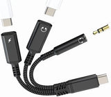 USB-C Audio & Lade Adapter 3-in-1 – Typ C Splitter auf 3,5mm Klinkenbuchse & ... - Hauptbild