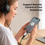 2er-Pack iOS Lightning auf USB & USB-C Adapter – OTG Audio Converter (Silber)... - Features