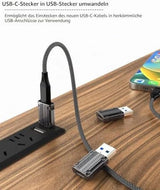 LMUBOY USB-A auf USB-C Adapter – USB 3.0 Adapter Stecker auf Buchse für Lapto... - Lieferumfang